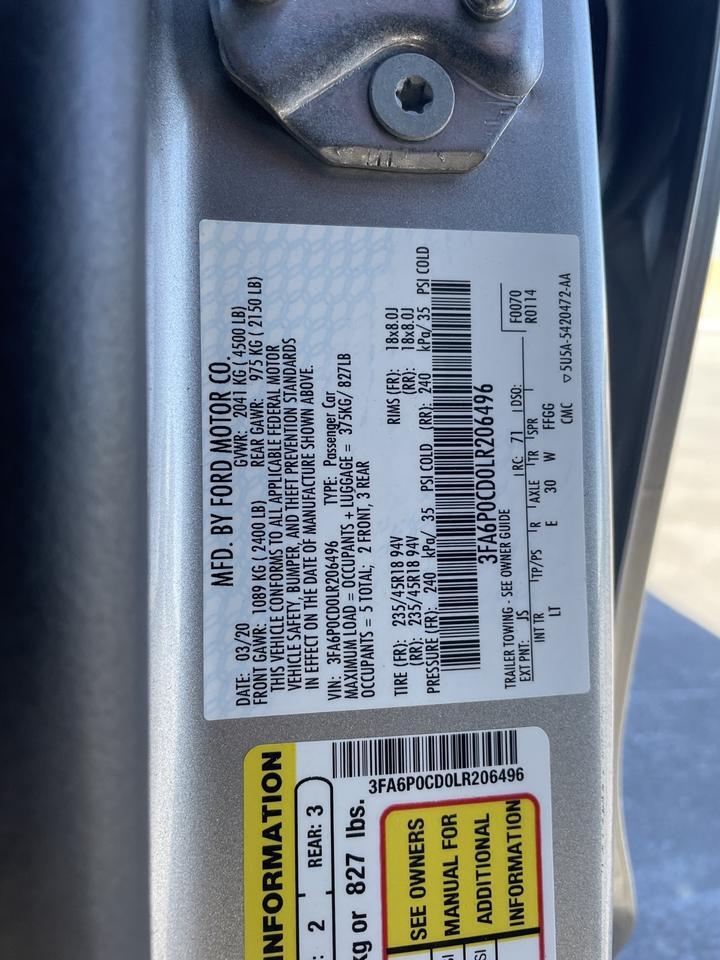 2020 Ford Fusion SEL Springfield VA