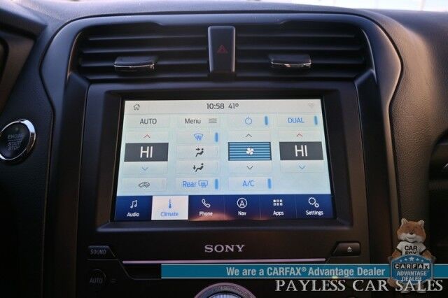 2020 Ford Fusion Titanium / AWD / Auto Start / Heated & Cooled Leather Seats / Heated Steering / Navigation / Sunroof / Adaptive Cruise / Lane Watch & Blind Spot Alert / Apple CarPlay & Android Auto / Back Up Camera / 29 MPG Anchorage AK