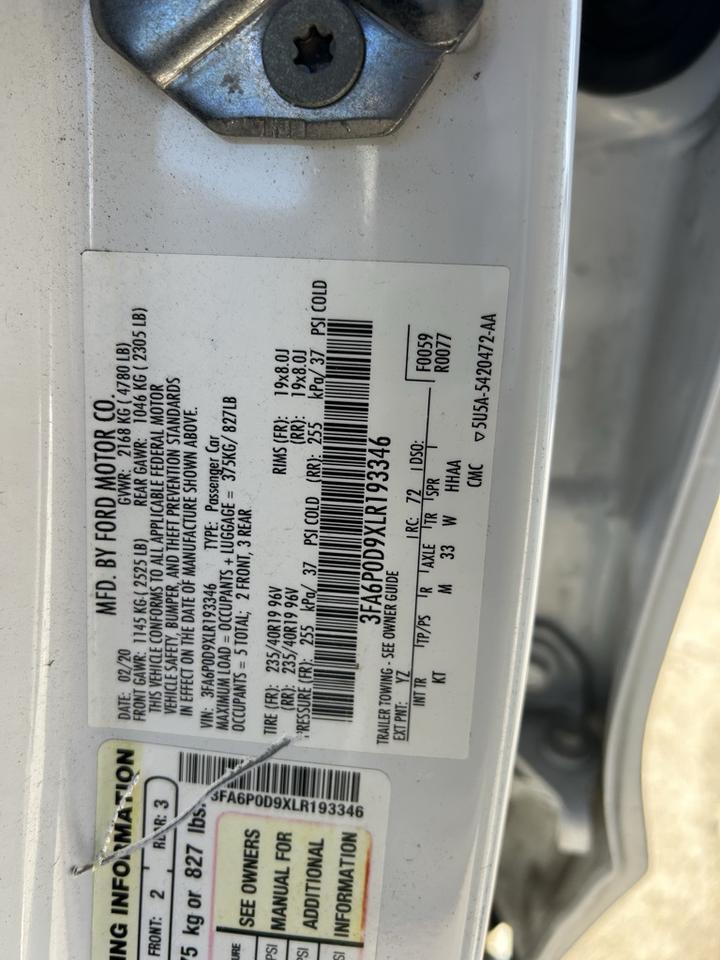 2020 Ford Fusion Titanium Crestwood KY