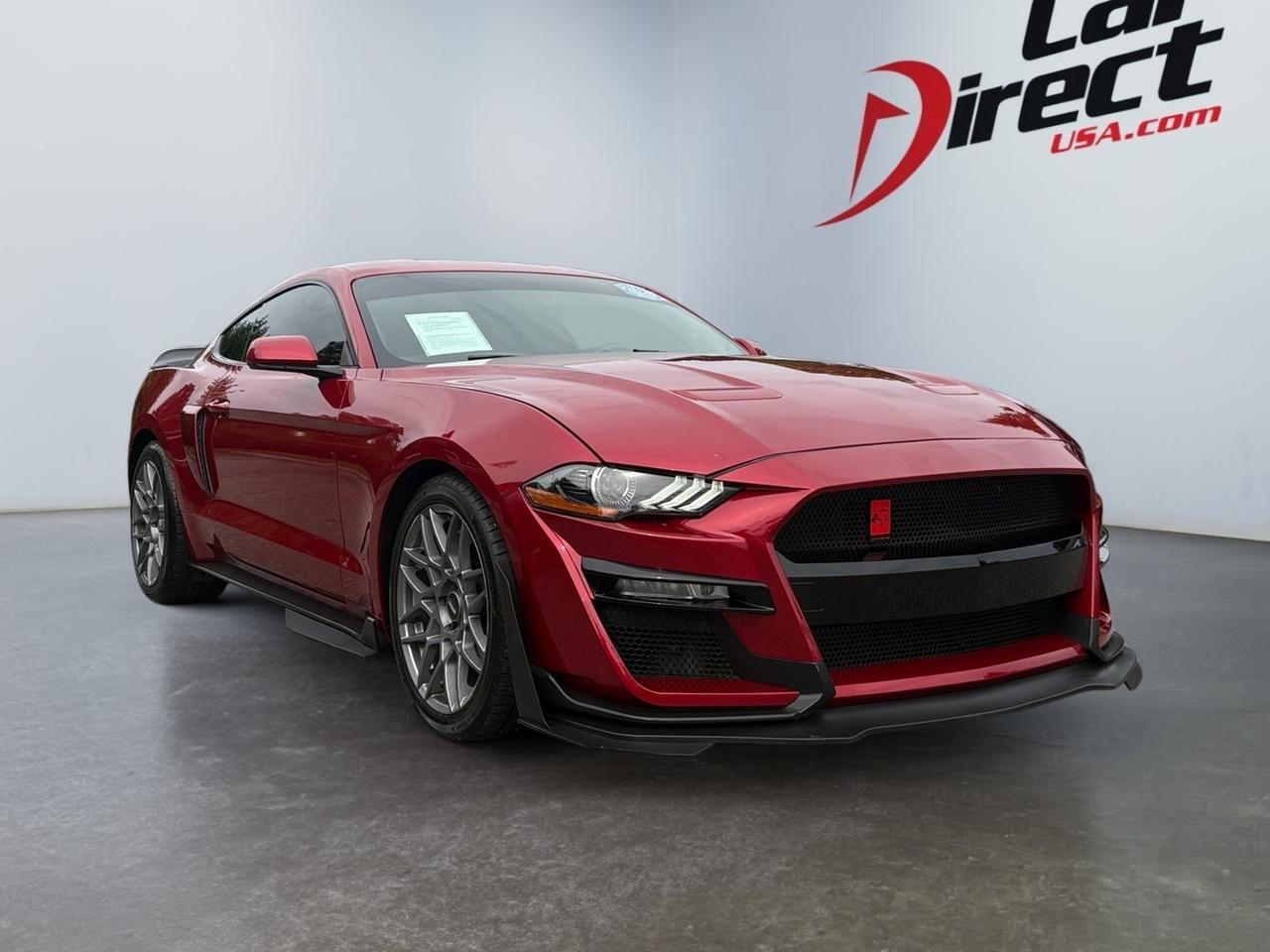 2020 Ford Mustang GT, FACTORY ROUSH SUPER CHARGER, BLIND SPOT ALERT, REAR SPOILER, PUSH BUTTON START, BACKUP CAMERA WITH PARKING SENSORS, ONLY 12K MILES, RIDE IN STYLE IN THIS MUSTANG!