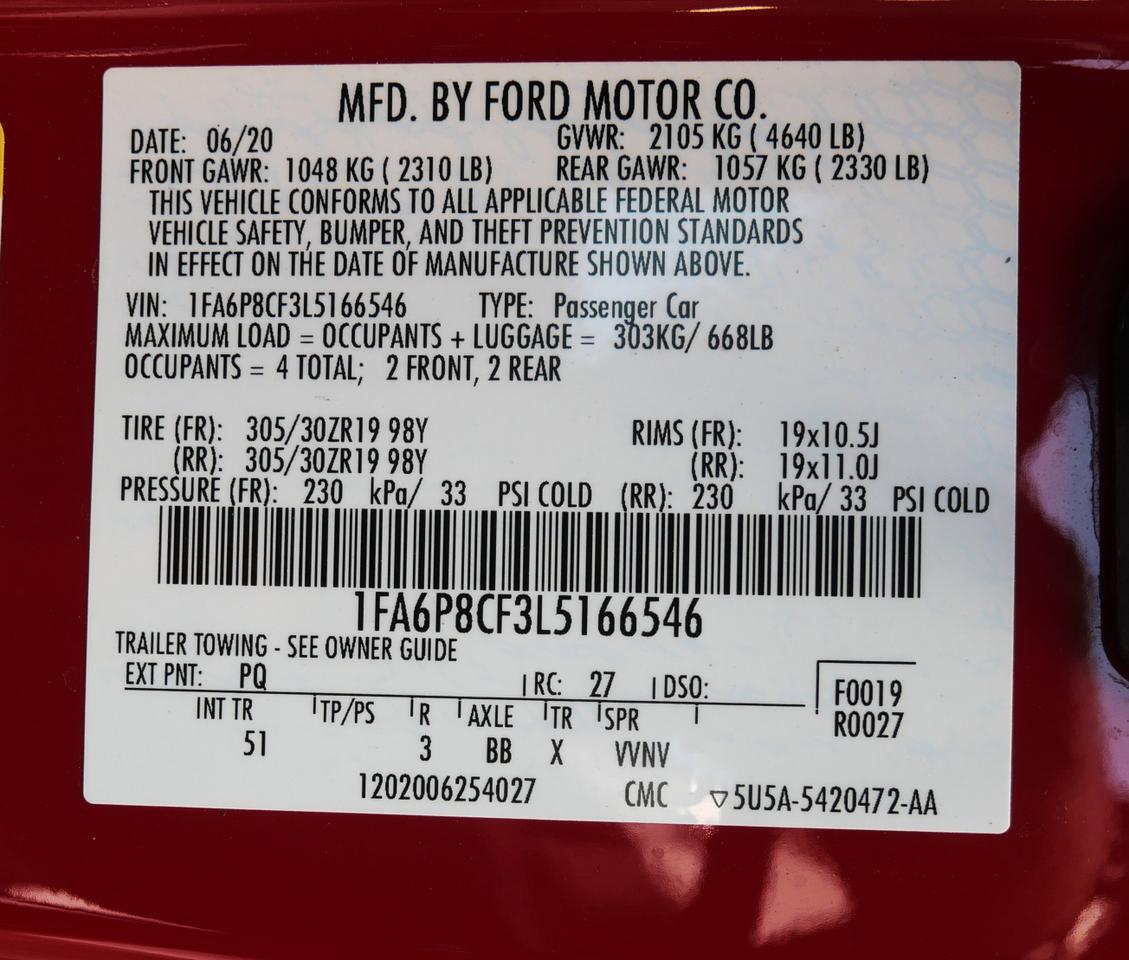 2020 Ford Mustang GT Premium San Juan TX