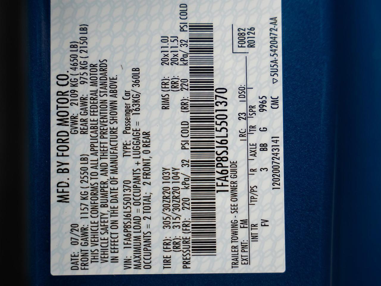 2020 Ford Mustang Shelby GT500 Ft Lauderdale FL