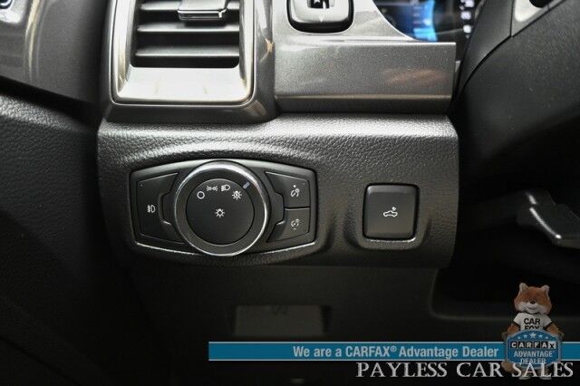 2020 Ford Ranger LARIAT / 4X4 / FX4 & Black Appearance Pkg / Tech Pkg / Auto Start / Heated Leather Seats / Nav / B&O Speakers / Adaptive Cruise / Lane Departure & Blind Spot Alert / Bed Liner / Tow Pkg / ARE Matching Canopy / 1-Owner Anchorage AK