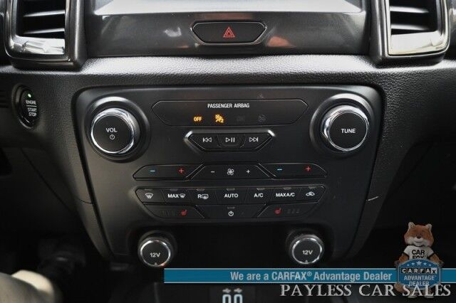 2020 Ford Ranger LARIAT / 4X4 / FX4 & Black Appearance Pkg / Tech Pkg / Auto Start / Heated Leather Seats / Nav / B&O Speakers / Adaptive Cruise / Lane Departure & Blind Spot Alert / Bed Liner / Tow Pkg / ARE Matching Canopy / 1-Owner Anchorage AK