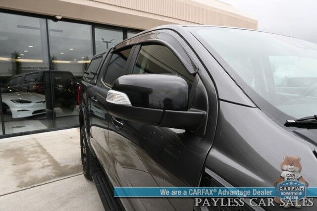 2020 Ford Ranger LARIAT / 4X4 / FX4 & Black Appearance Pkg / Tech Pkg / Auto Start / Heated Leather Seats / Nav / B&O Speakers / Adaptive Cruise / Lane Departure & Blind Spot Alert / Bed Liner / Tow Pkg / ARE Matching Canopy / 1-Owner Anchorage AK