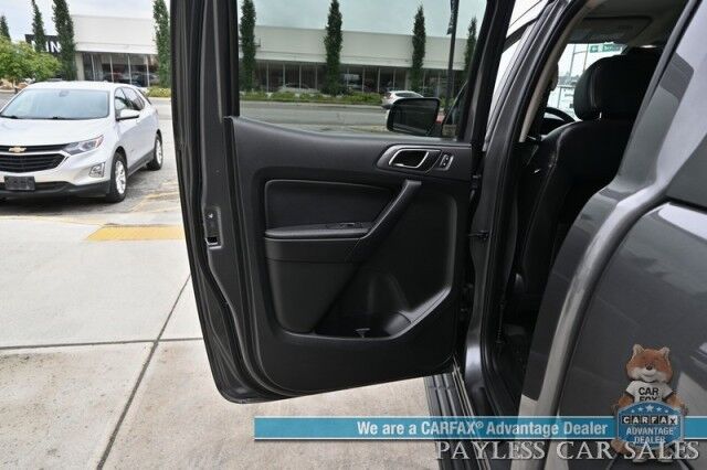2020 Ford Ranger LARIAT / 4X4 / FX4 & Black Appearance Pkg / Tech Pkg / Auto Start / Heated Leather Seats / Nav / B&O Speakers / Adaptive Cruise / Lane Departure & Blind Spot Alert / Bed Liner / Tow Pkg / ARE Matching Canopy / 1-Owner Anchorage AK