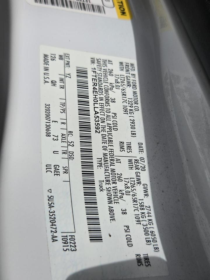 2020 Ford Ranger XL 2WD SuperCrew 5' Box Beeville TX