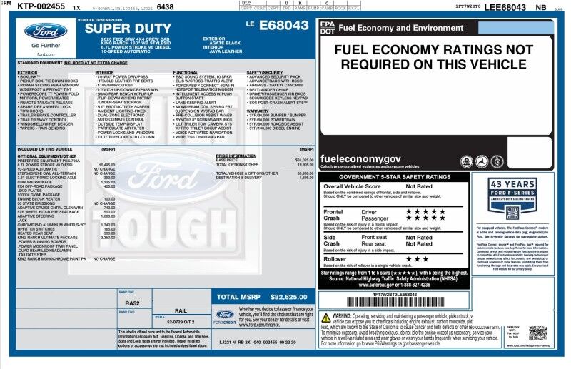 2020 Ford Super Duty F-250 King Ranch COMING SOON Ultimate BDS Lift Fox 37in Tires Arlington TX