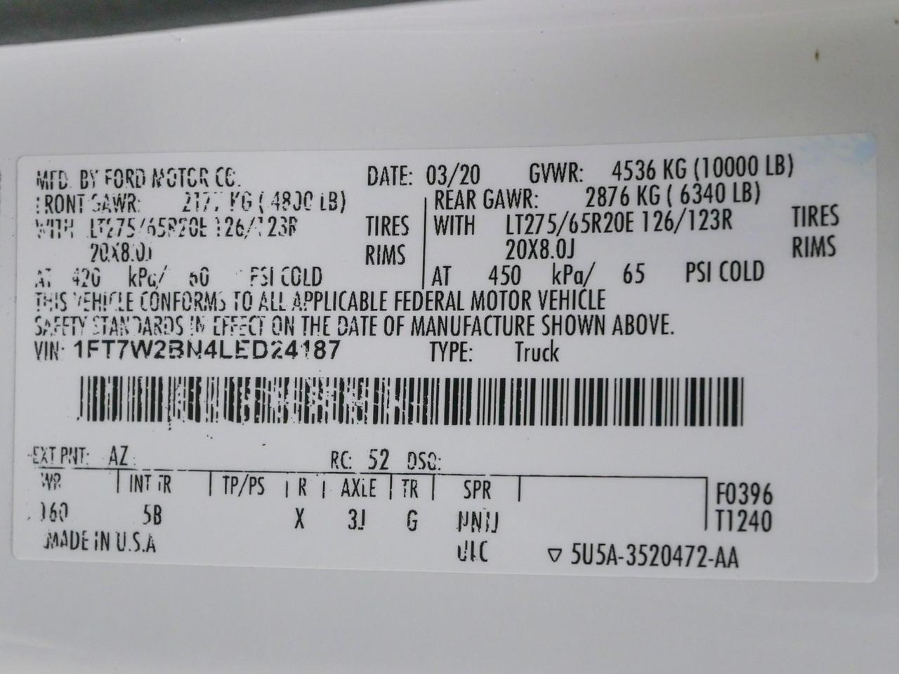 2020 Ford Super Duty F-250 Lariat Ultimate Sport FX4 7.3L V8 4x4 Mansfield TX