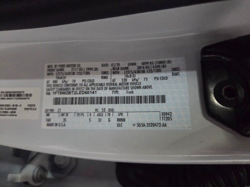 2020 Ford Super Duty F-250 XLT Premium 6.7L Diesel Camera New 35in Tires FREE Warranty Arlington TX