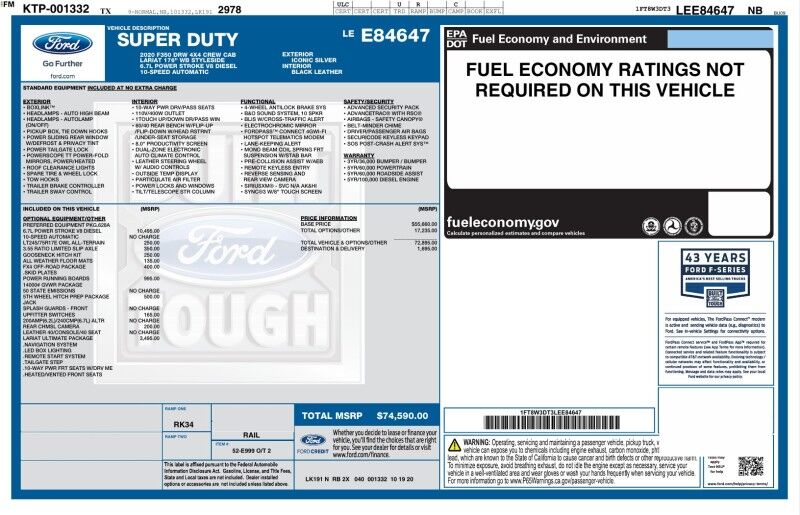 2020 Ford Super Duty F-350 LARIAT COMING SOON Ultimate Dually Flatbed 6.7L Diesel 35in Tires Arlington TX