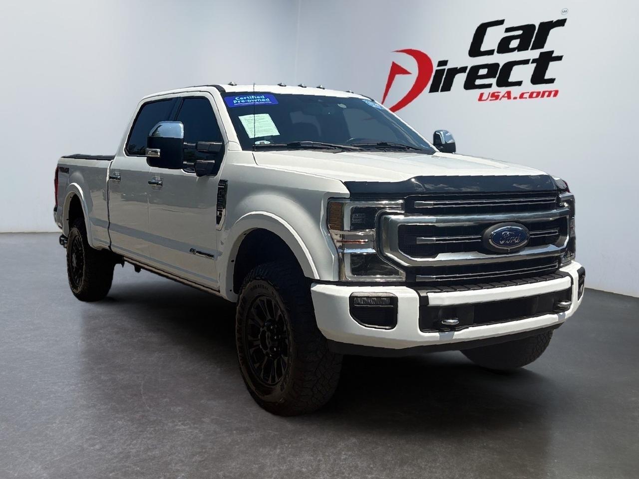 2020 Ford Super Duty F-350 SRW Platinum, POWER RUNNING BOARDS, LIFTED, PANORAMIC MOONROOF, 360 BACKUP CAMERA, HEATED & COOLING SEATS, BLIND SPOT ALERT, FORWARD COLLISION WARNING, APPLE CARPLAY/ANDROID AUTO, 5TH WHEEL/GOOSENECK TOW PACKAGE, GO BIG, GO PLATINUM!