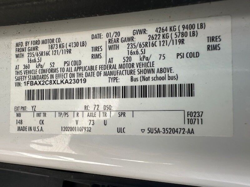 2020 Ford TRANSIT PASSANGER WAGON WHEELCHAIR XLT COLD AC BRAUN MILLENNIUM WHEELCHAIR SYSTEM HYDRAULIC ICE COLD AC FREE SHIPPING IN FLORIDA Sarasota FL