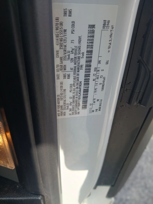 2020 Ford Transit 250 Cargo Van Low Roof w/LWB Van 3D Maitland FL