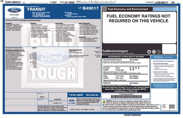 2020 Ford Transit-350 Base Raleigh NC
