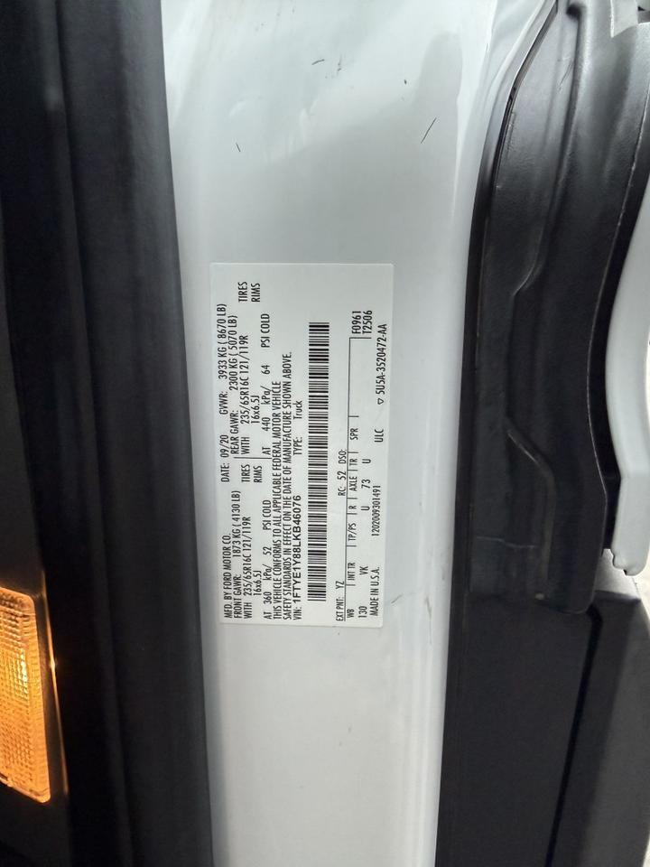 2020 Ford Transit T-150 Low Roof Cargo Van Collinsville OK