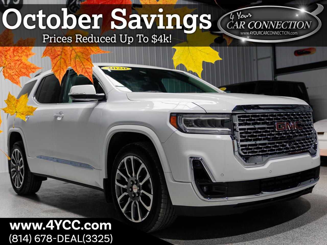 2020 GMC Acadia Denali AWD 6-Passenger NAV Cranberry PA