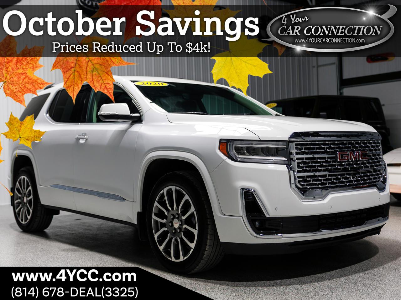 2020 GMC Acadia Denali AWD 6-Passenger NAV Cranberry PA