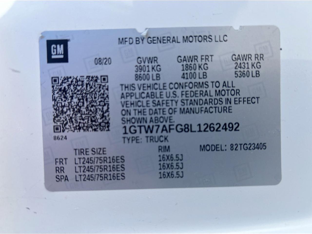 2020 GMC Savana Cargo Van RWD 2500 Venice FL