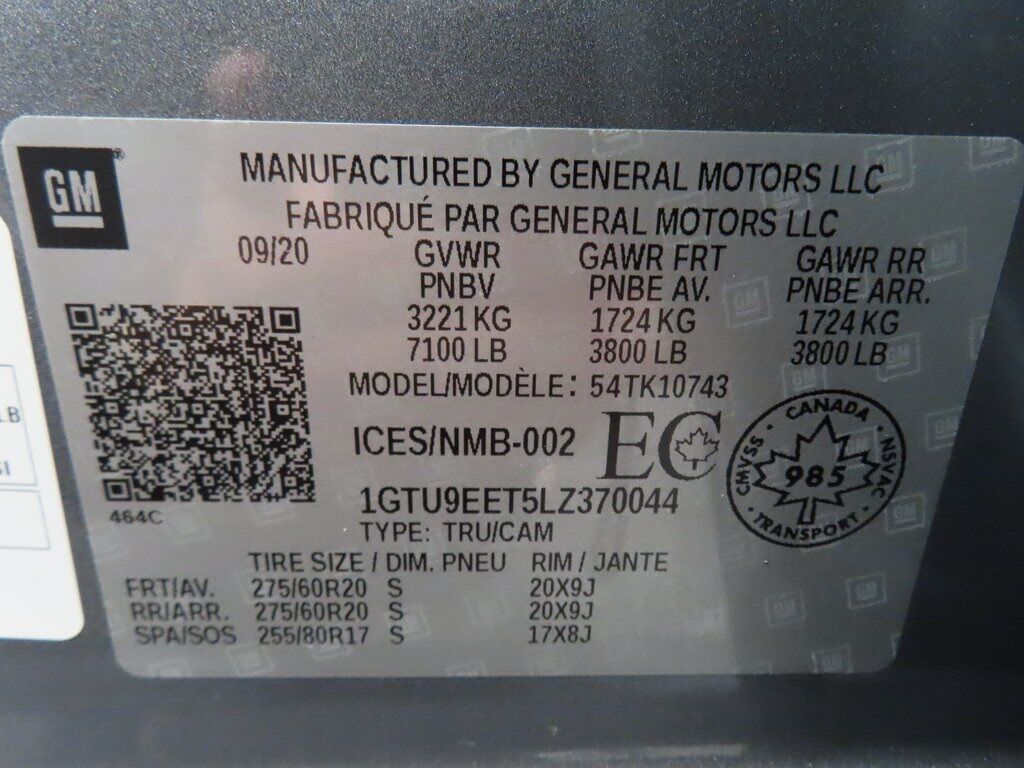 2020 GMC Sierra 1500 4x4 Crew Cab AT4 Fond du Lac WI