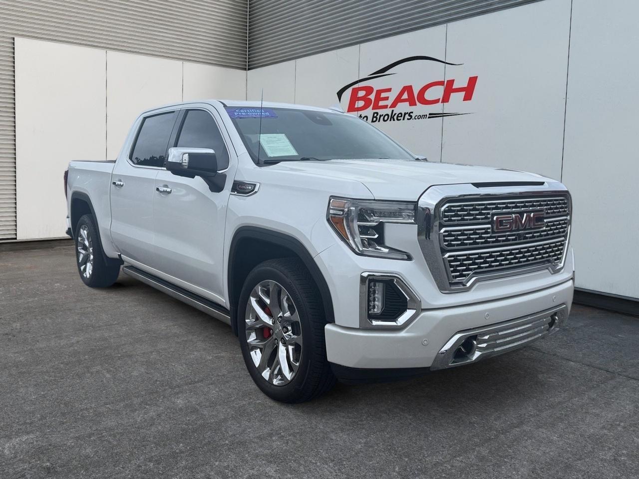 2020 GMC Sierra 1500 Denali, FACTORY BREMBO BRAKE PERFORMANCE PKG, HEATED/VENTILATED SEATS, APPLE CARPLAY/ANDROID AUTO,BOSE, BLIND SPOT, ADAPTIVE CRUISE, SUNROOF, WIFI, NAVIGATION, 22 IN UPGRADE WHEEL PKG, LOADED!!!