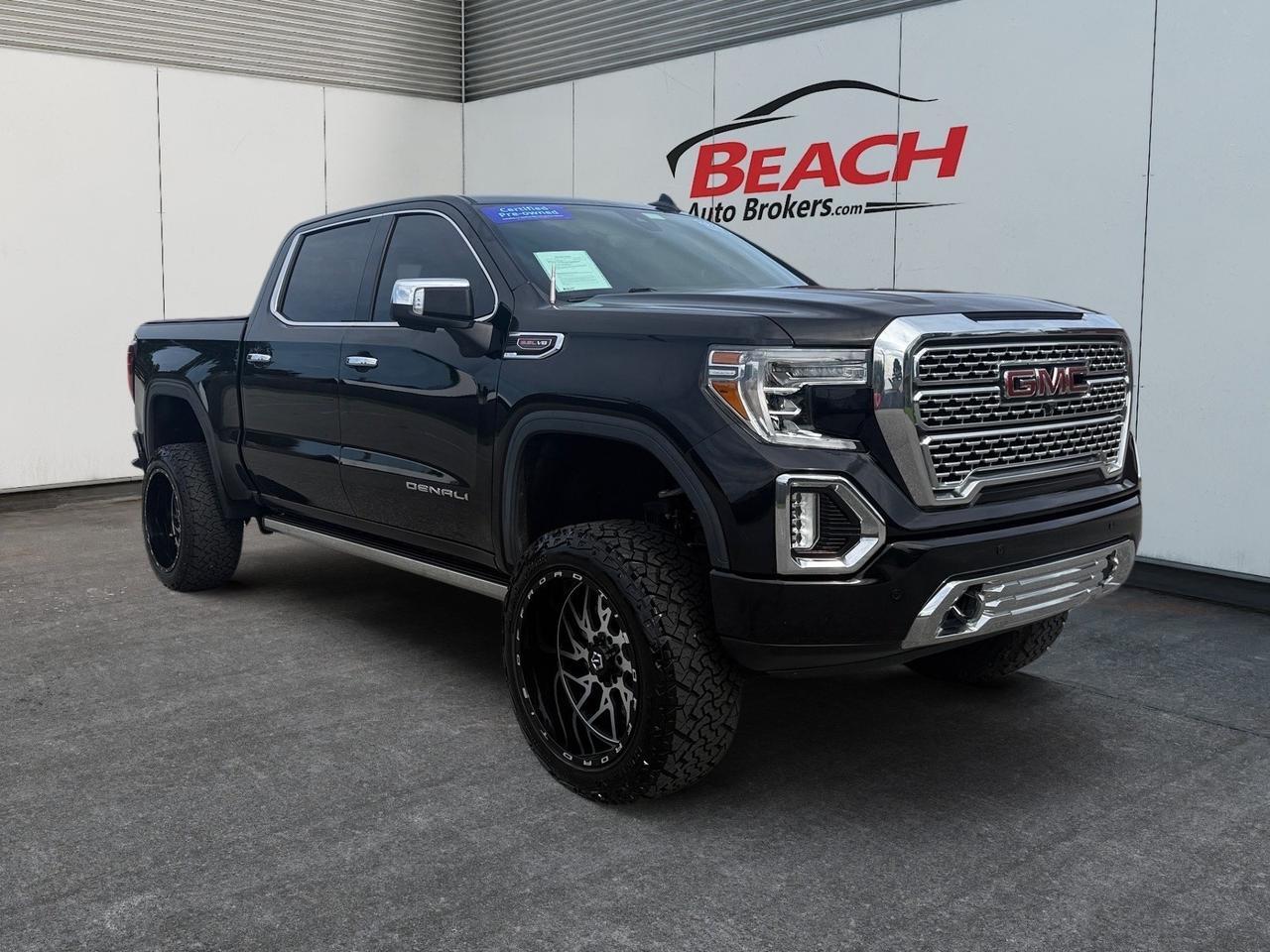 2020 GMC Sierra 1500 Denali, HEATED/VENTILATED SEATS, BOSE SPEAKERS, APPLE CARPLAY/ANDROID AUTO, WIFI, POWER/HEATED MIRRORS, POWER FOLDING MIRRORS, BED LINER, TOW PACKAGE, UNIVERSAL GARAGE DOOR REMOTE, CLIMATE CONTROL, REAR BUMPER STEP, CLEAN CARFAX, THIS DENALI IS FULLY
