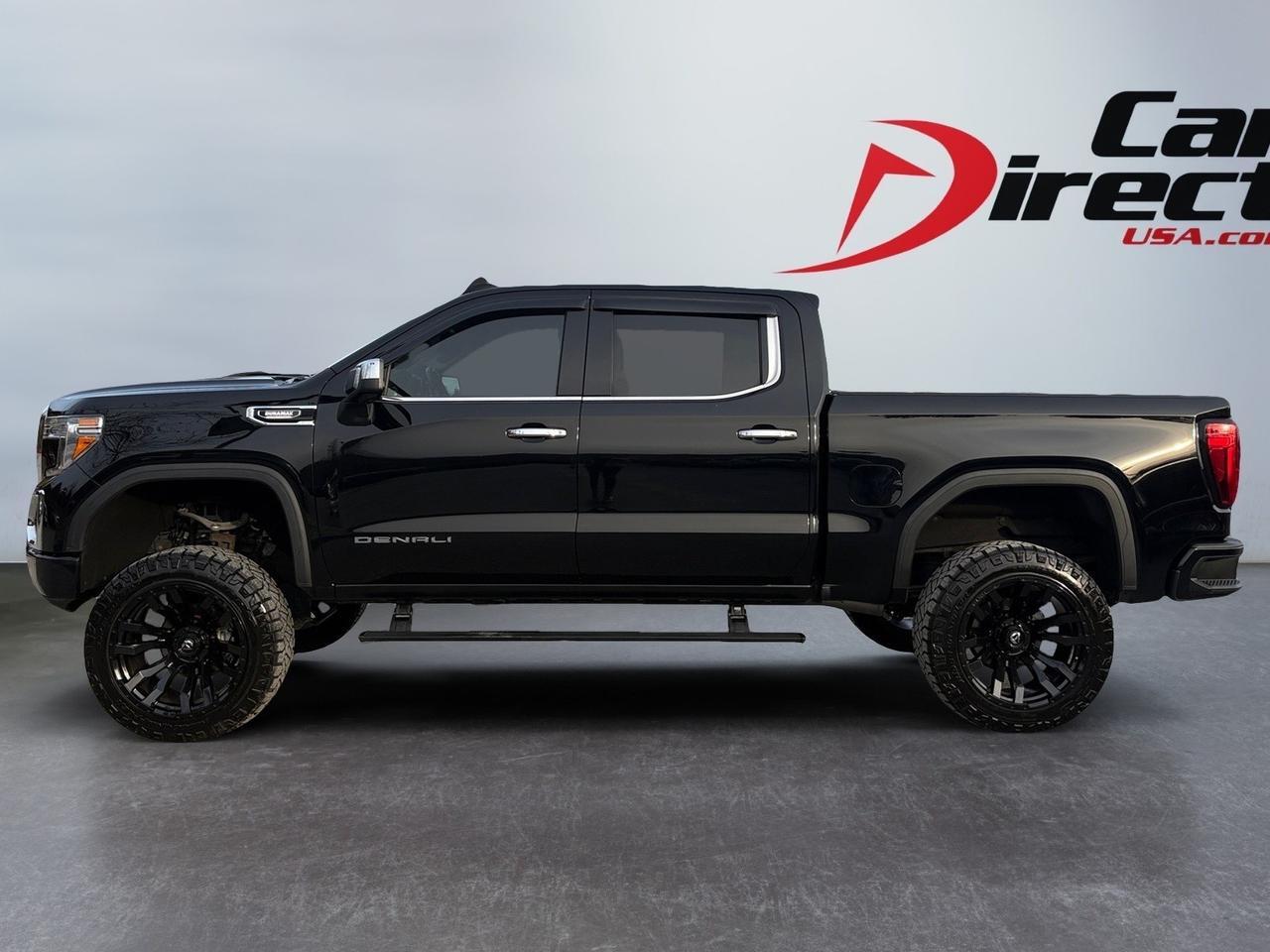 2020 GMC Sierra 1500 Denali, RUNNING BOARDS, TOW PACKAGE, LIFTED, HEADS UP DISPLAY, HARD TONNEAU COVER, FORWARD COLLISION ALERT, BLIND SPOT ALERT, 360 BACKUP CAMERA, APPLE CARPLAY/ANDROID AUTO, HEATED & COOLING SEATS, LOW MILES, CLEAN CARFAX, THIS TRUCK HAS IT ALL!