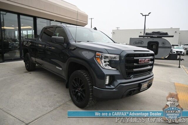 2020 GMC Sierra 1500 Elevation / 4X4 / Crew Cab / X31 Off-RD Pkg / Trailering & Protection Pkg / Preferred Pkg / Auto Start / Power & Heated Seats / Heated Steering / Bose Speakers / Sunroof / Tonneau Cover / Bed Liner / Tow Pkg Anchorage AK