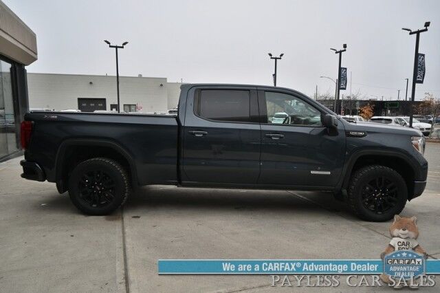 2020 GMC Sierra 1500 Elevation / 4X4 / Crew Cab / X31 Off-RD Pkg / Trailering & Protection Pkg / Preferred Pkg / Auto Start / Power & Heated Seats / Heated Steering / Bose Speakers / Sunroof / Tonneau Cover / Bed Liner / Tow Pkg Anchorage AK