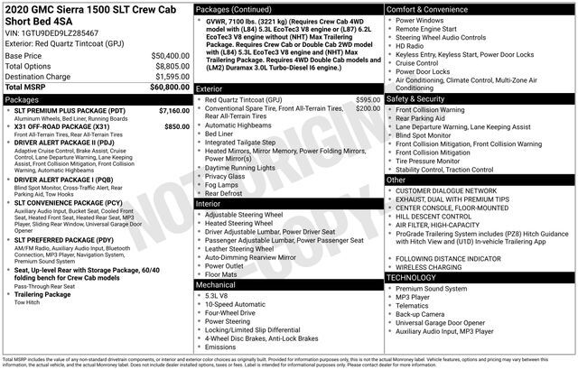 2020 GMC Sierra 1500 SLT Raleigh NC