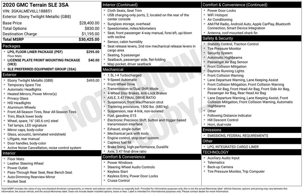 2020 GMC Terrain SLE Akron OH