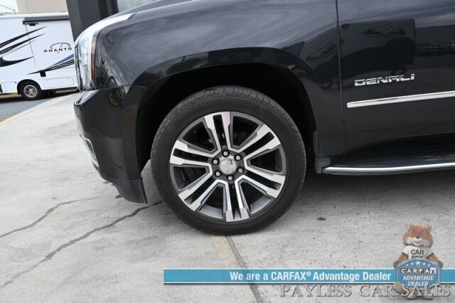 2020 GMC Yukon Denali / 4X4 / 6.2L V8 / AutoStart / Front & Rear Heated Leather Seats / Heated Steering Wheel / Bose Speakers / NAV / Sunroof / HUD / Lane Departure & Blind Spot / 3rd Row / Rear Captains Chairs / Block Heater / 1-Owner Anchorage AK