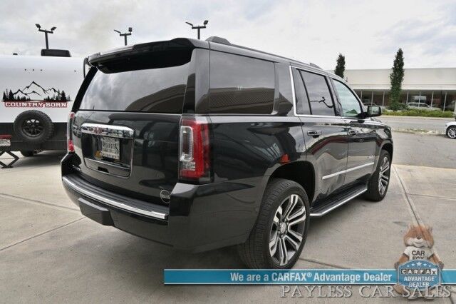 2020 GMC Yukon Denali / 4X4 / 6.2L V8 / AutoStart / Front & Rear Heated Leather Seats / Heated Steering Wheel / Bose Speakers / NAV / Sunroof / HUD / Lane Departure & Blind Spot / 3rd Row / Rear Captains Chairs / Block Heater / 1-Owner Anchorage AK