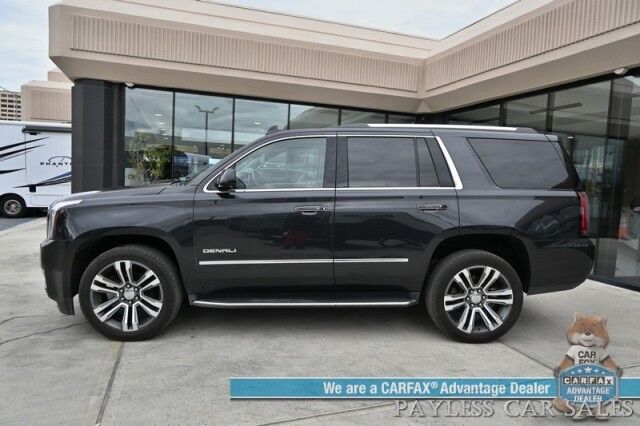2020 GMC Yukon Denali / 4X4 / 6.2L V8 / AutoStart / Front & Rear Heated Leather Seats / Heated Steering Wheel / Bose Speakers / NAV / Sunroof / HUD / Lane Departure & Blind Spot / 3rd Row / Rear Captains Chairs / Block Heater / 1-Owner Anchorage AK