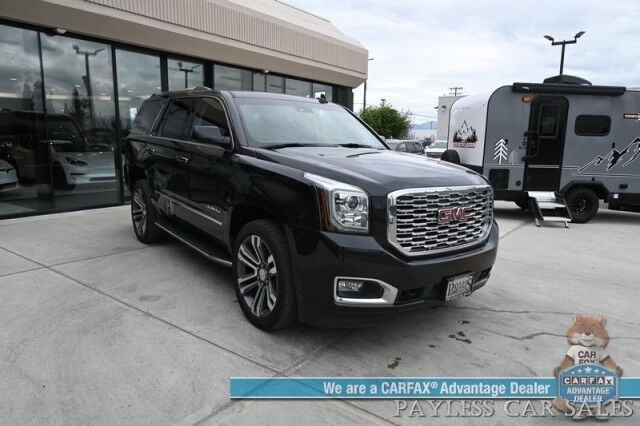 2020 GMC Yukon Denali / 4X4 / 6.2L V8 / AutoStart / Front & Rear Heated Leather Seats / Heated Steering Wheel / Bose Speakers / NAV / Sunroof / HUD / Lane Departure & Blind Spot / 3rd Row / Rear Captains Chairs / Block Heater / 1-Owner Anchorage AK