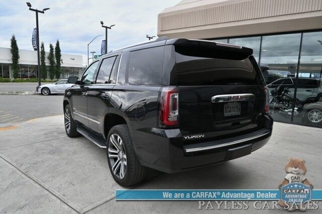 2020 GMC Yukon Denali / 4X4 / 6.2L V8 / AutoStart / Front & Rear Heated Leather Seats / Heated Steering Wheel / Bose Speakers / NAV / Sunroof / HUD / Lane Departure & Blind Spot / 3rd Row / Rear Captains Chairs / Block Heater / 1-Owner Anchorage AK