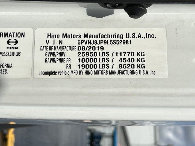 2020 Hino 268A 22&apos; Jerr-Dan Rollback Sharkbed Car Carrier Truck Miami FL