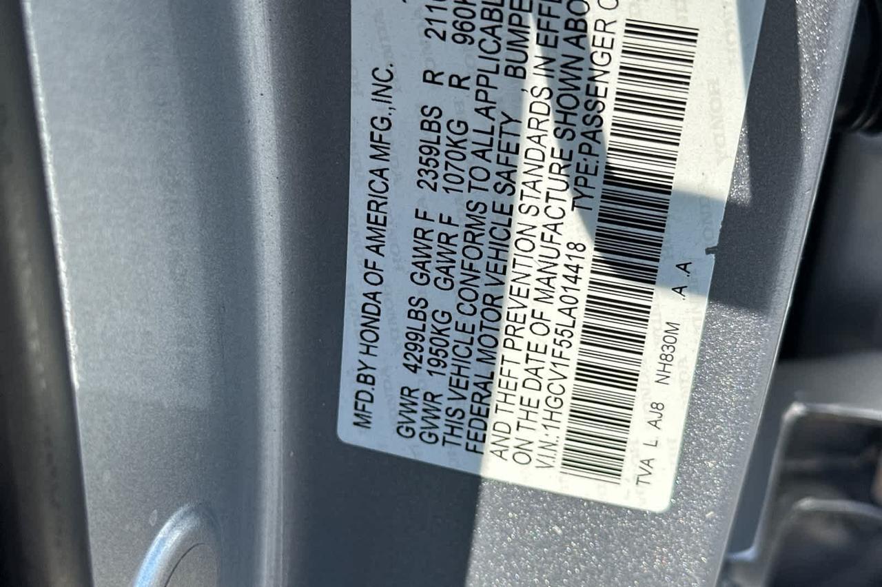 2020 Honda Accord EX-L Roseville CA