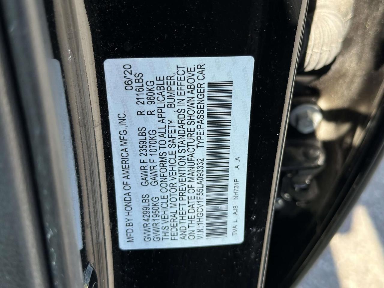 2020 Honda Accord EX-L Alexandria VA