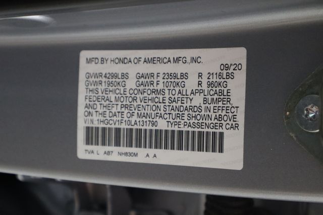 2020 Honda Accord LX Raleigh NC