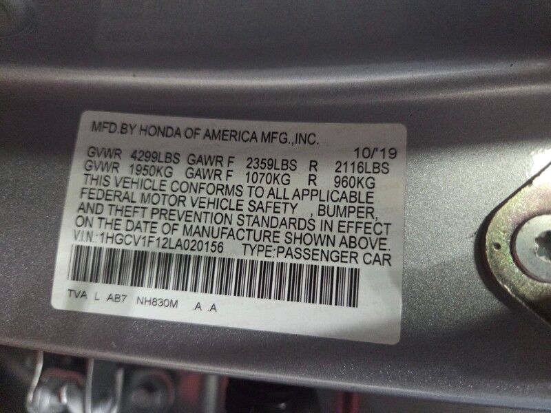 2020 Honda Accord Sedan LX 1.5 I4 Cylinder Brand NEW Tires Backup Camera FREE WARRANTY Arlington TX