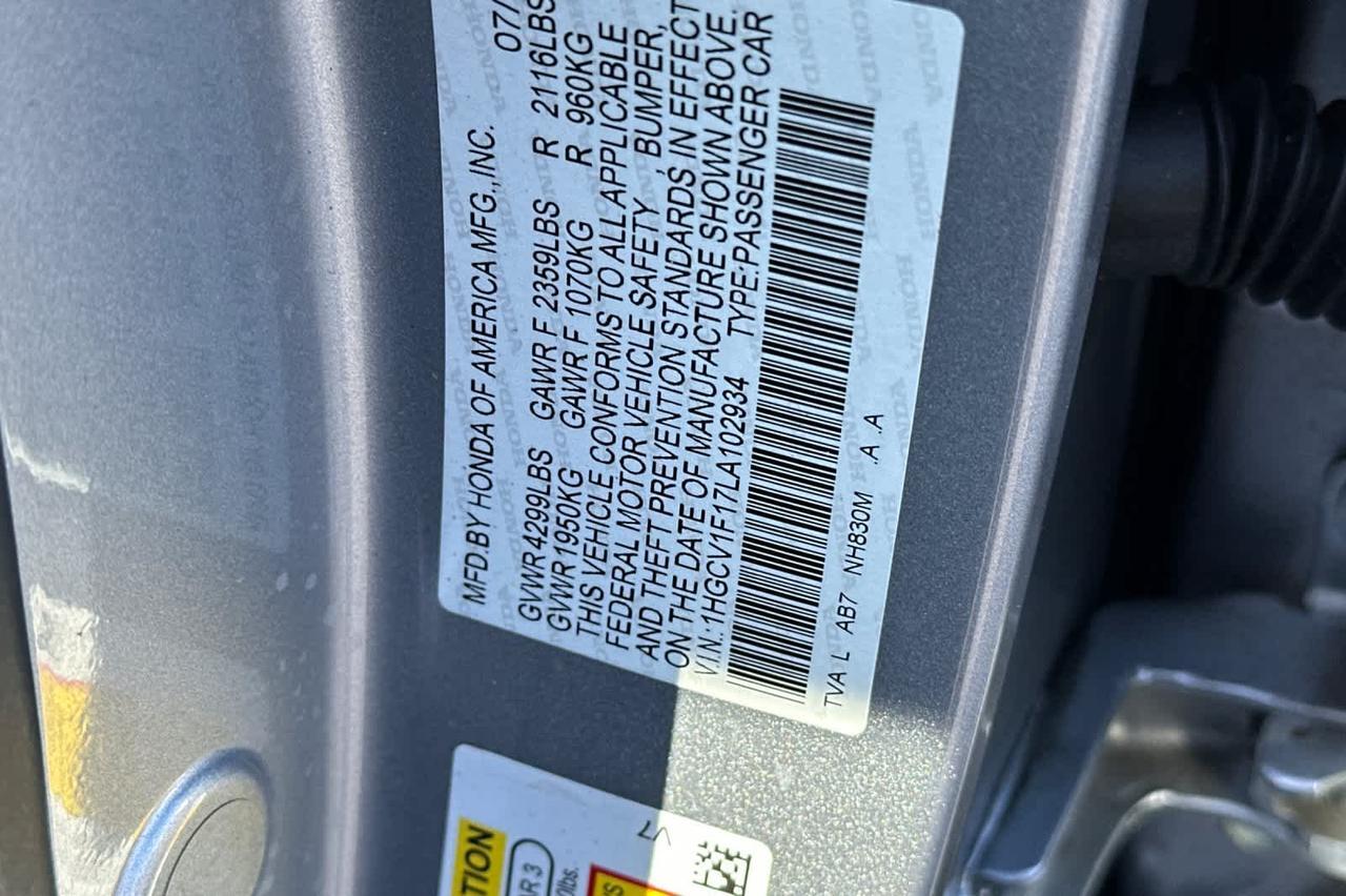 2020 Honda Accord Sedan LX Roseville CA