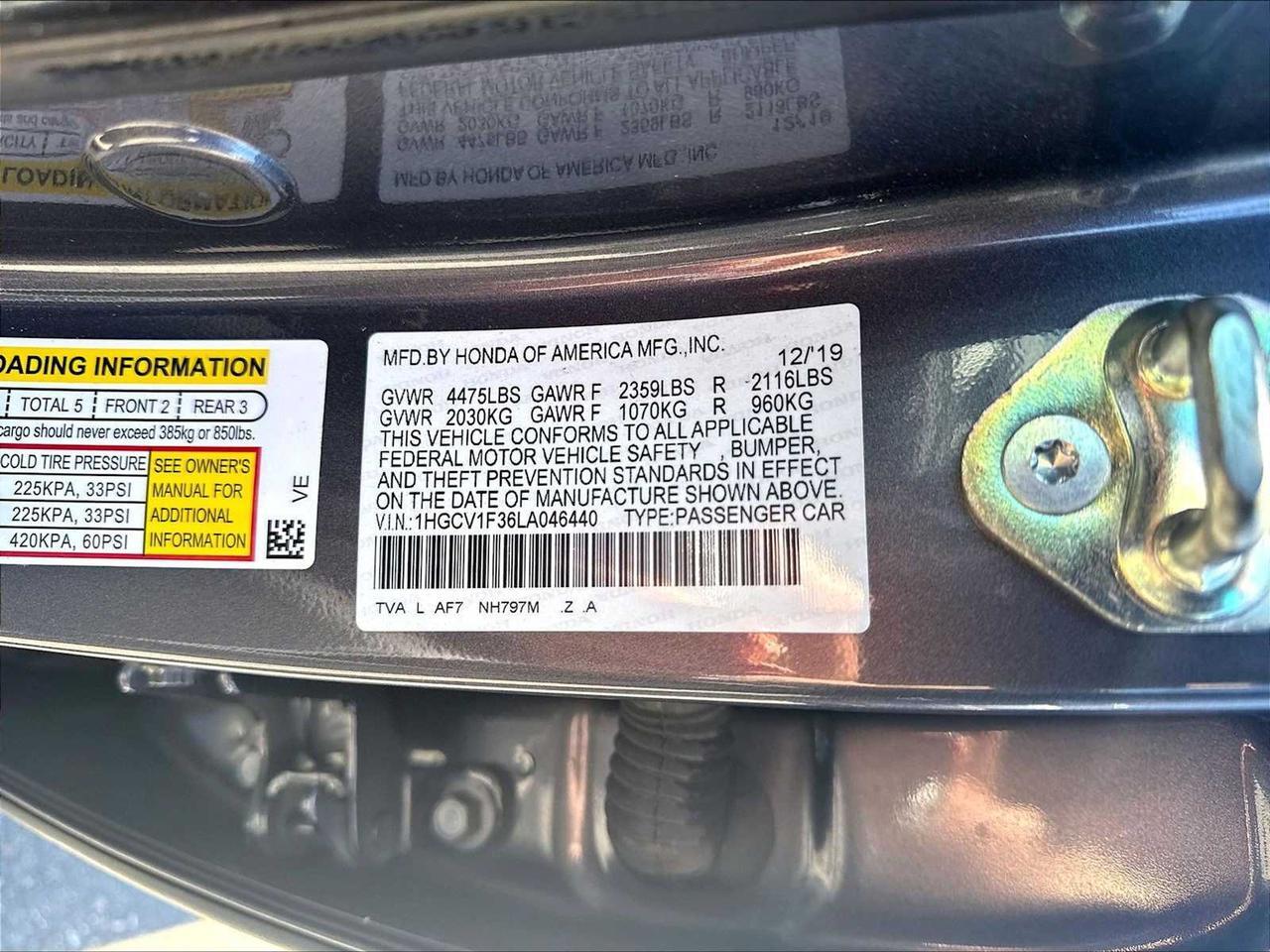 2020 Honda Accord Sedan Sport Roseville CA