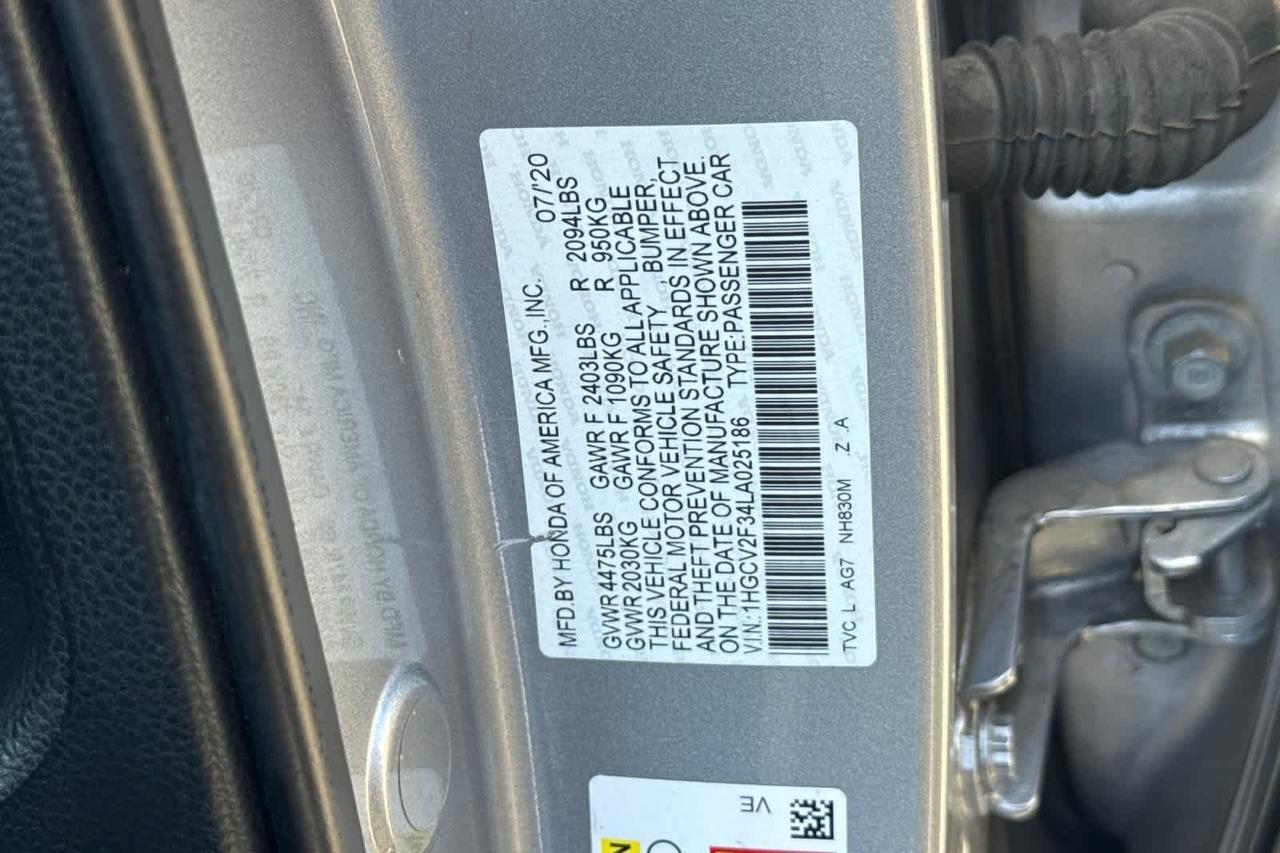 2020 Honda Accord Sedan Sport Roseville CA