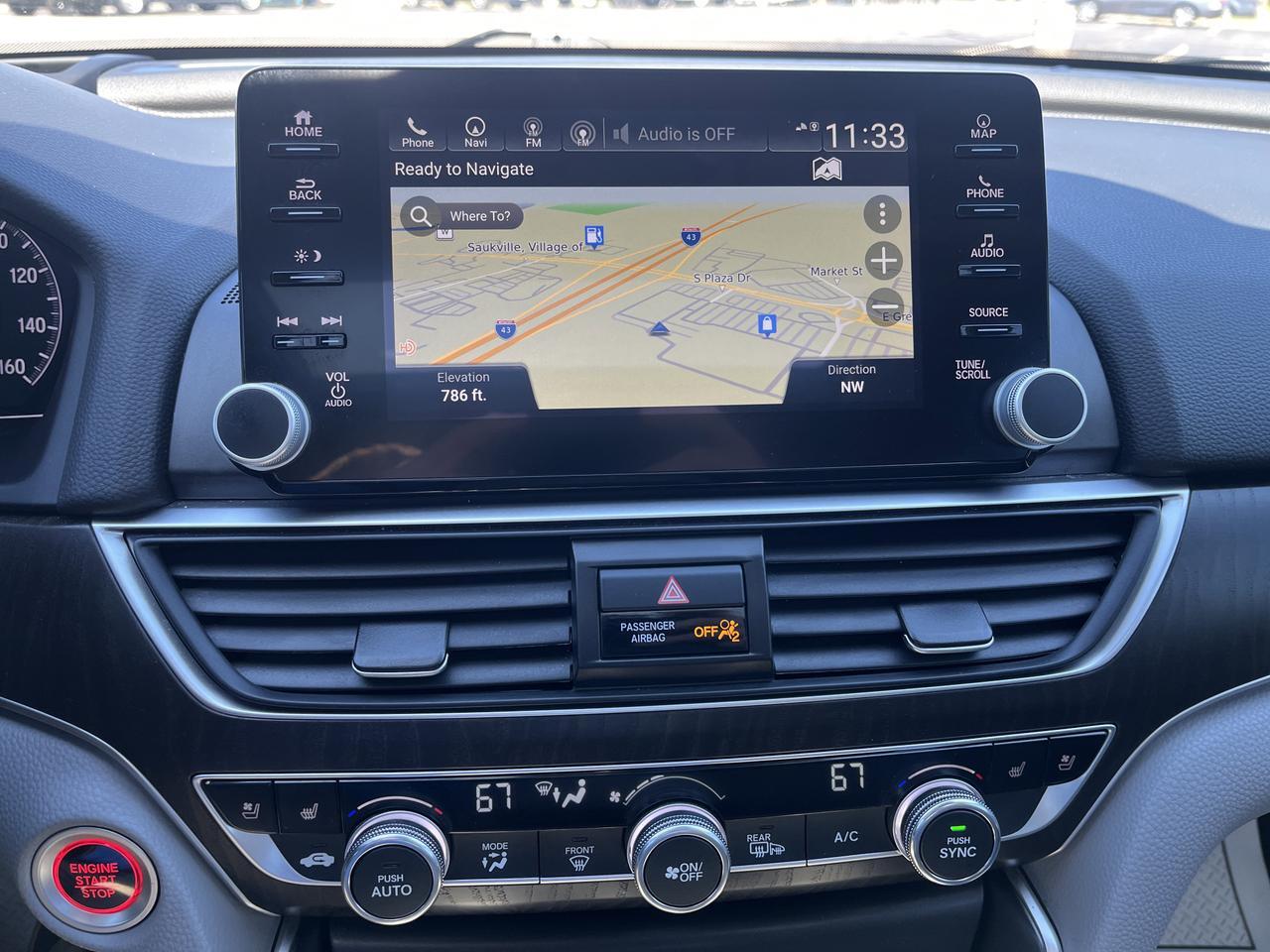 2020 Honda Accord Sedan Touring 2.0T w/Sunroof Nav HtdCldMemLthr Saukville WI