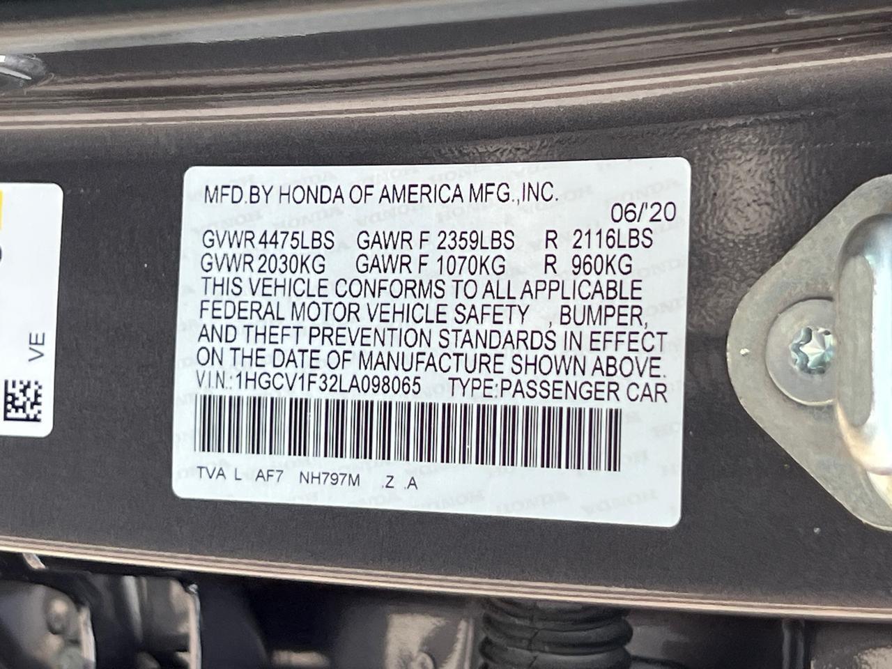 2020 Honda Accord Sport Hagerstown MD