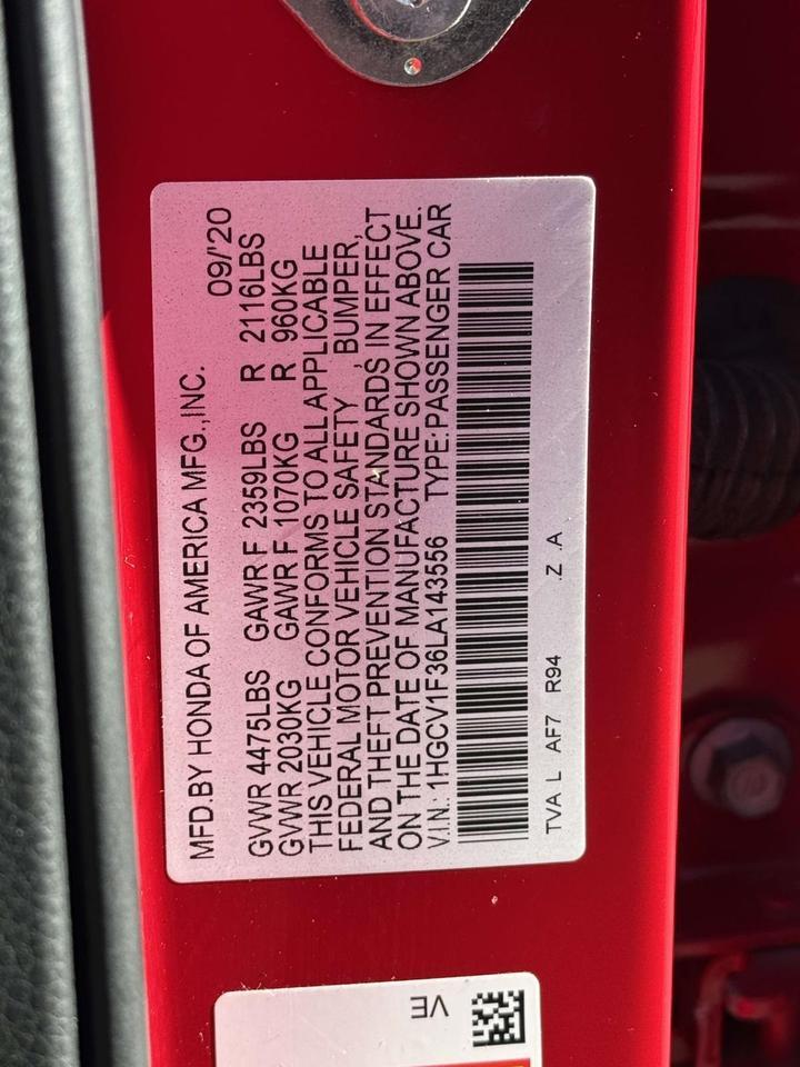 2020 Honda Accord Sport Fredericksburg VA