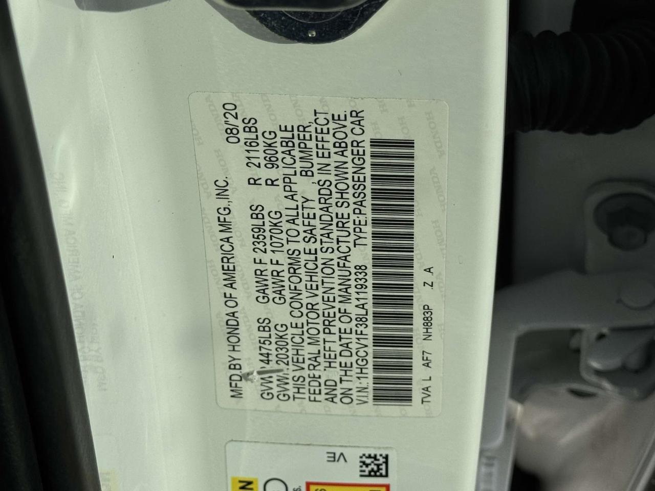 2020 Honda Accord Sport Alexandria VA