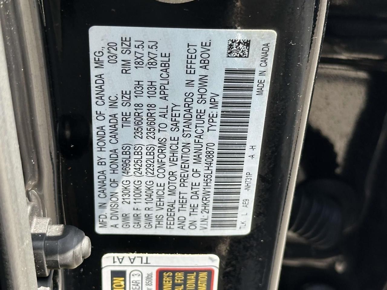 2020 Honda CR-V EX Alexandria VA