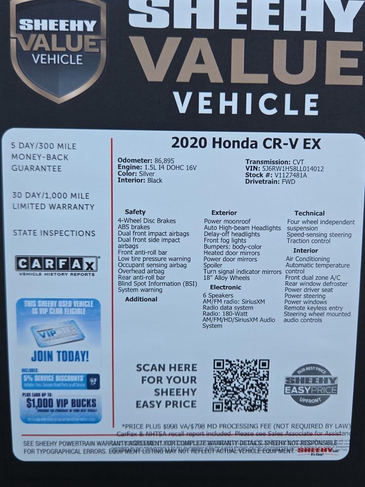 2020 Honda CR-V EX Waldorf MD